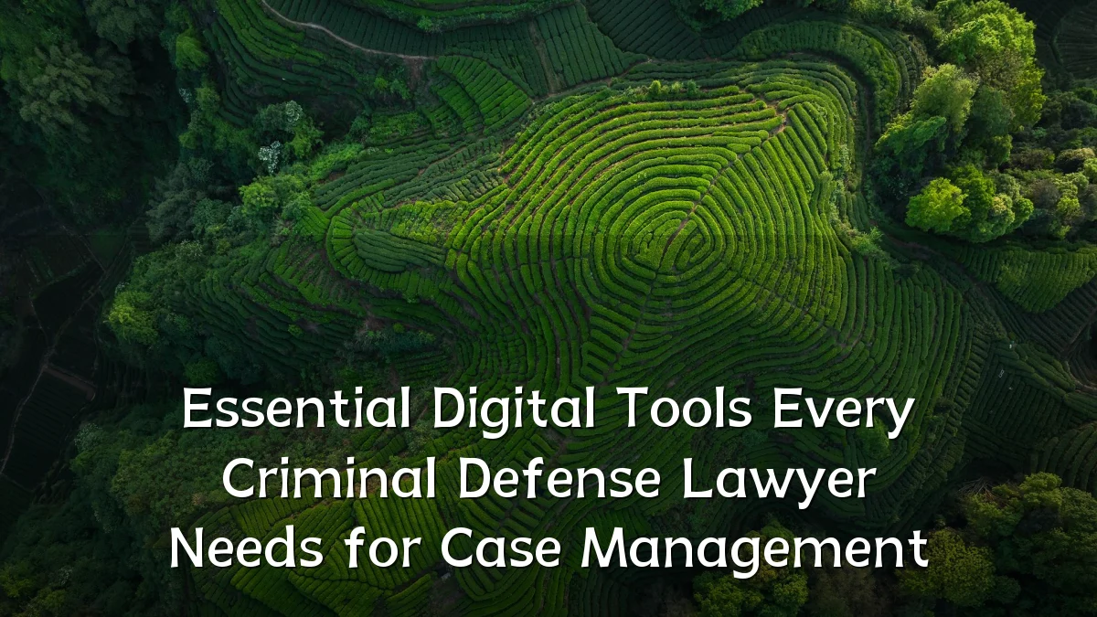 Essential Digital Tools Every Criminal Defense Lawyer Needs for Case Management