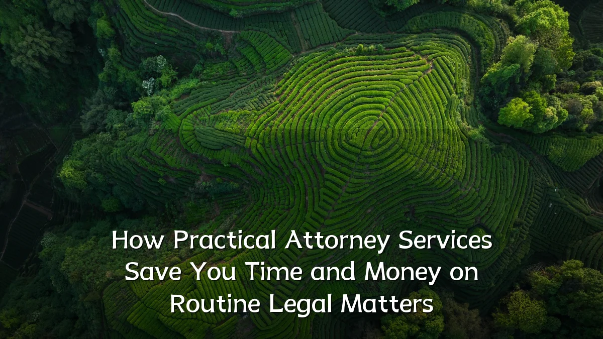 How Practical Attorney Services Save You Time and Money on Routine Legal Matters