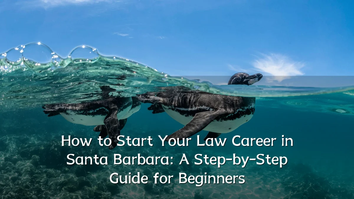 How to Start Your Law Career in Santa Barbara: A Step-by-Step Guide for Beginners