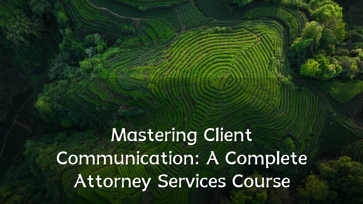 Mastering Client Communication: A Complete Attorney Services Course