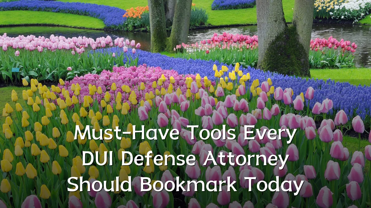 Must-Have Tools Every DUI Defense Attorney Should Bookmark Today