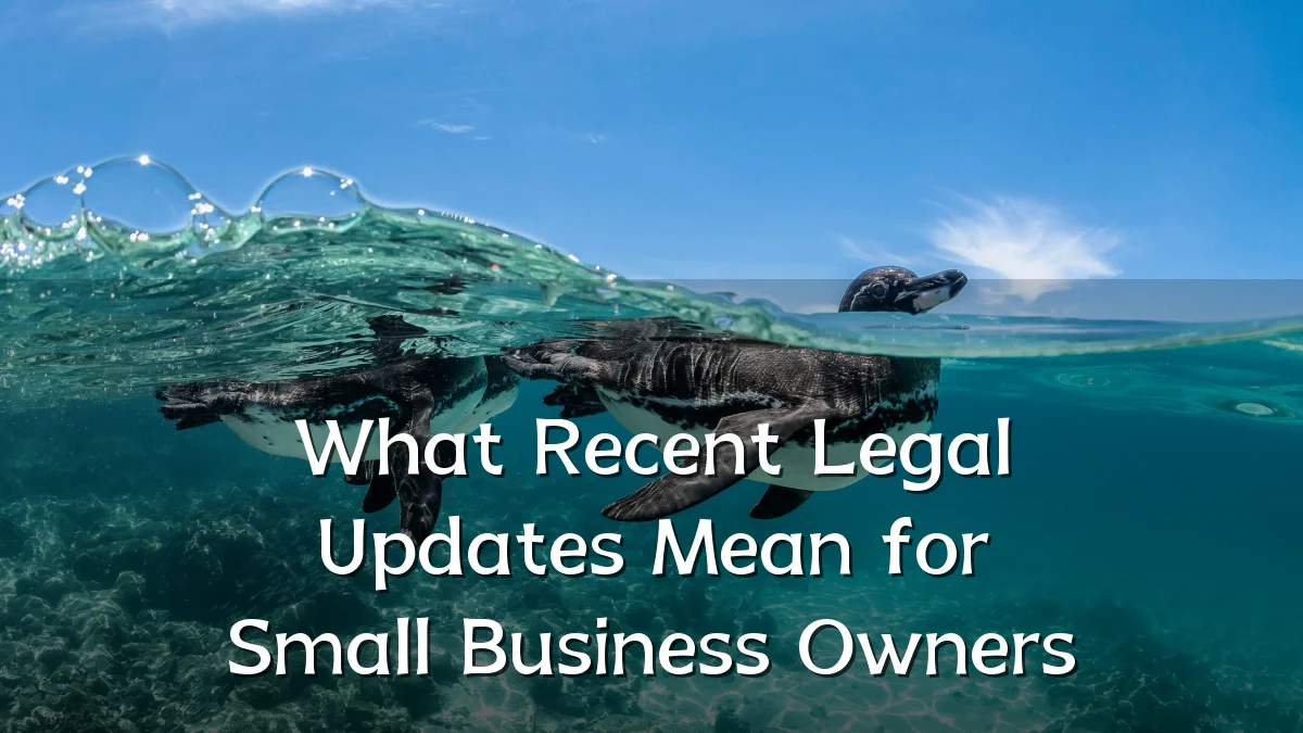 What Recent Legal Updates Mean for Small Business Owners