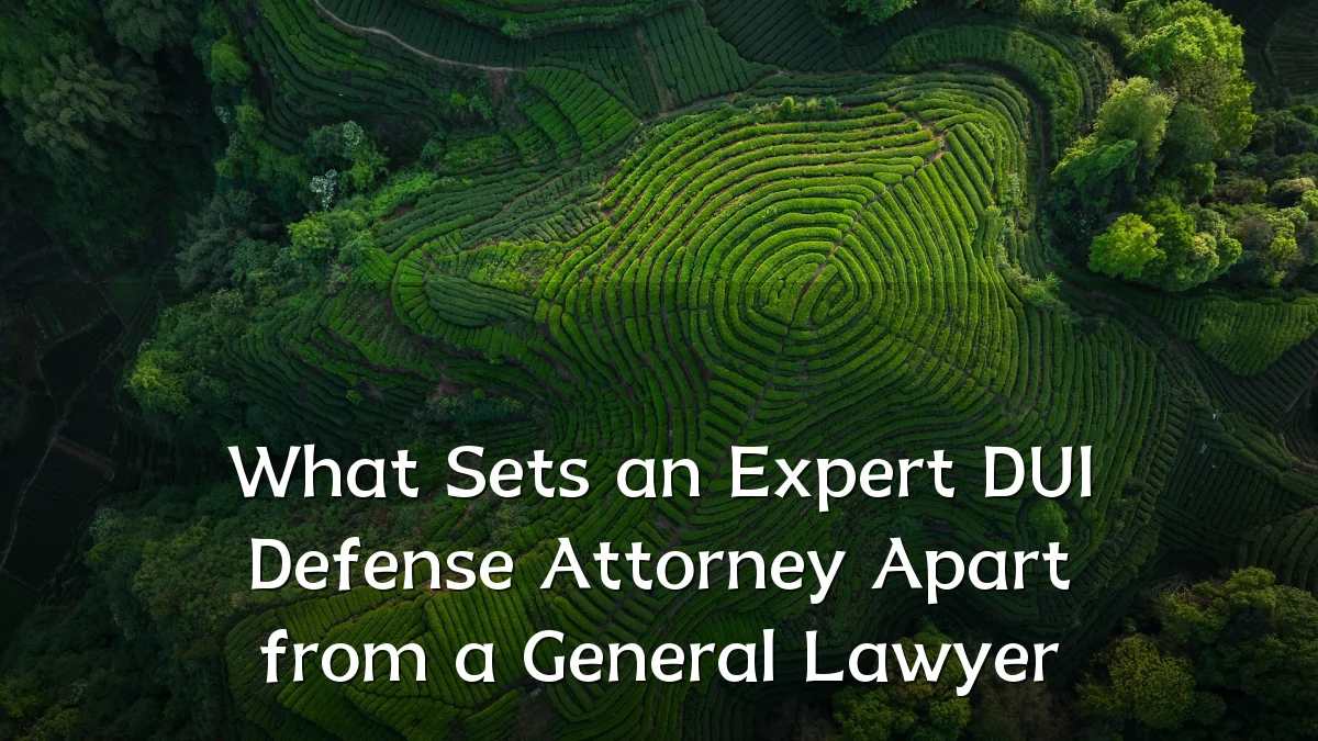 What Sets an Expert DUI Defense Attorney Apart from a General Lawyer