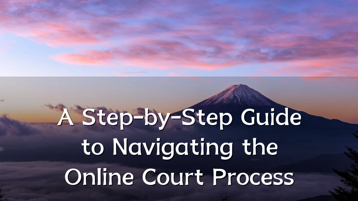 A Step-by-Step Guide to Navigating the Online Court Process