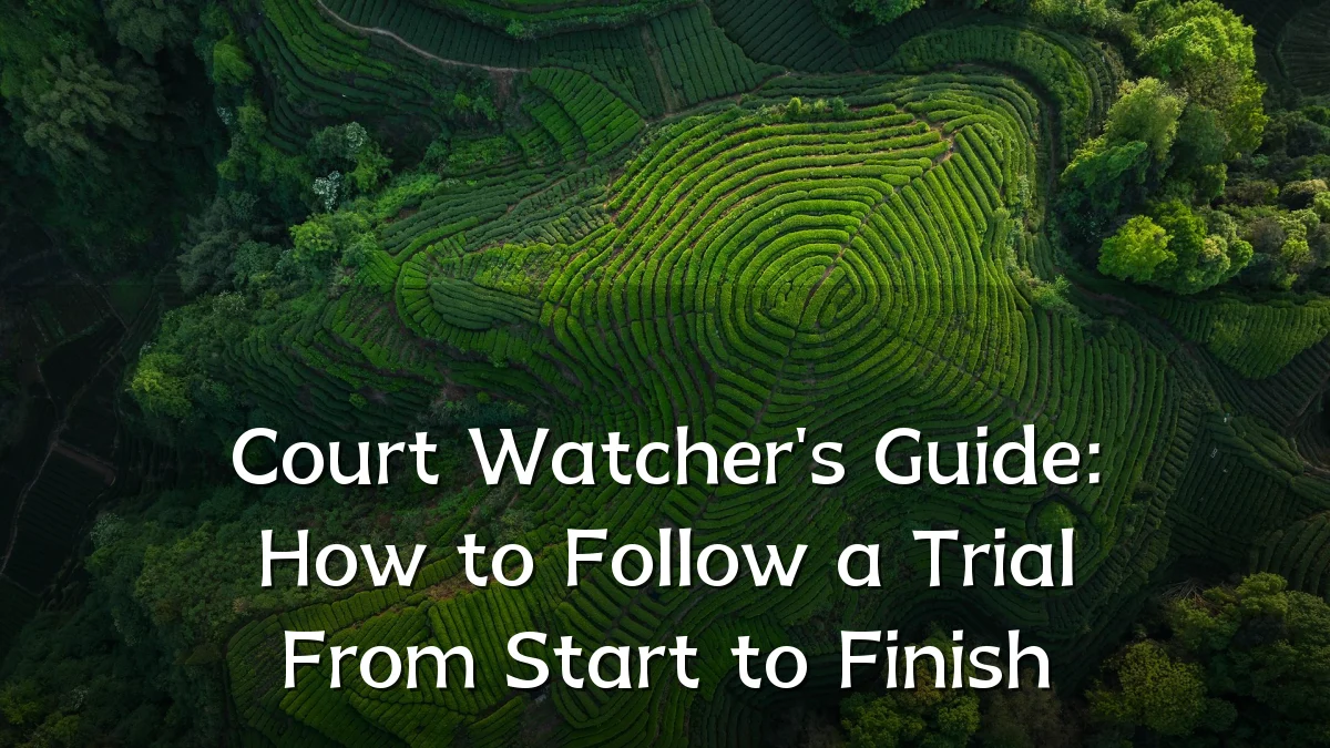 Court Watcher's Guide: How to Follow a Trial From Start to Finish