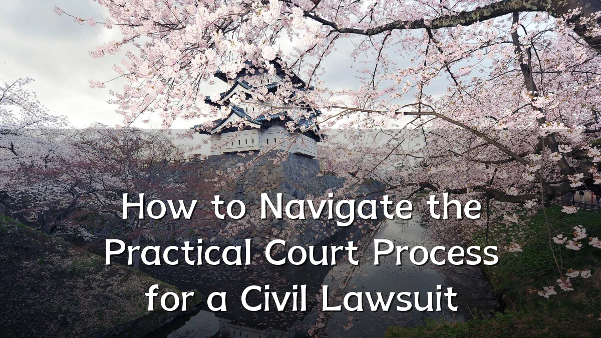 How to Navigate the Practical Court Process for a Civil Lawsuit