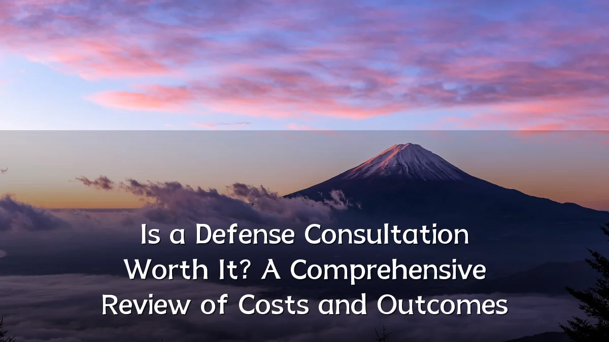 Is a Defense Consultation Worth It? A Comprehensive Review of Costs and Outcomes