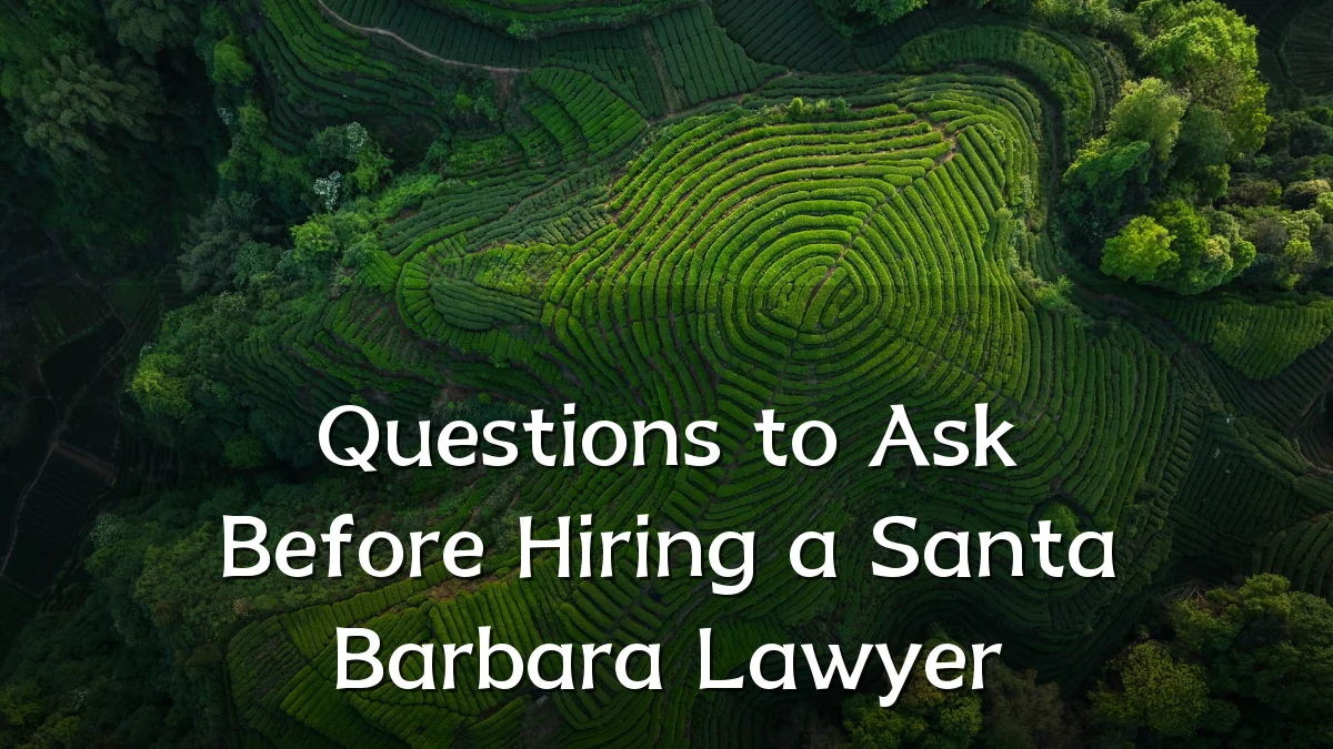 Questions to Ask Before Hiring a Santa Barbara Lawyer