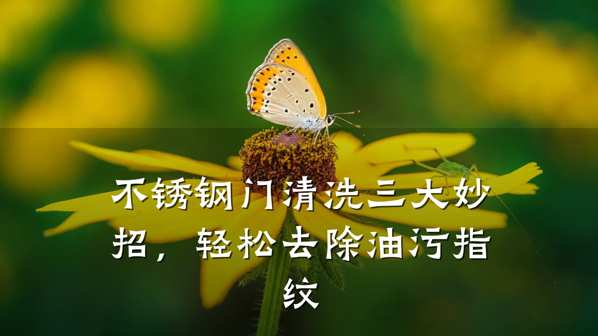 不锈钢门清洗三大妙招，轻松去除油污指纹